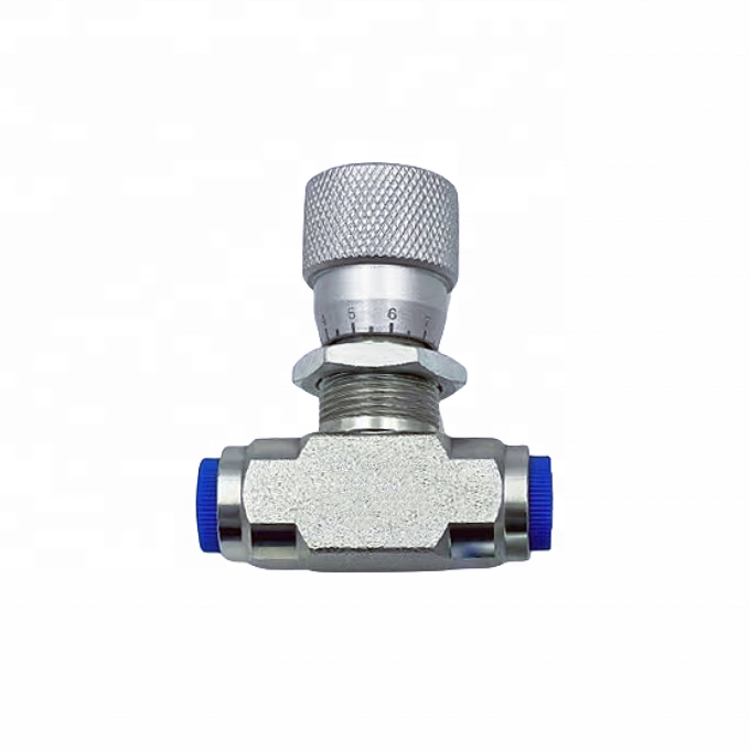 Carbon Steel 1/4 Hydraulic Throttle Valve Stu Type Flow Control Valve