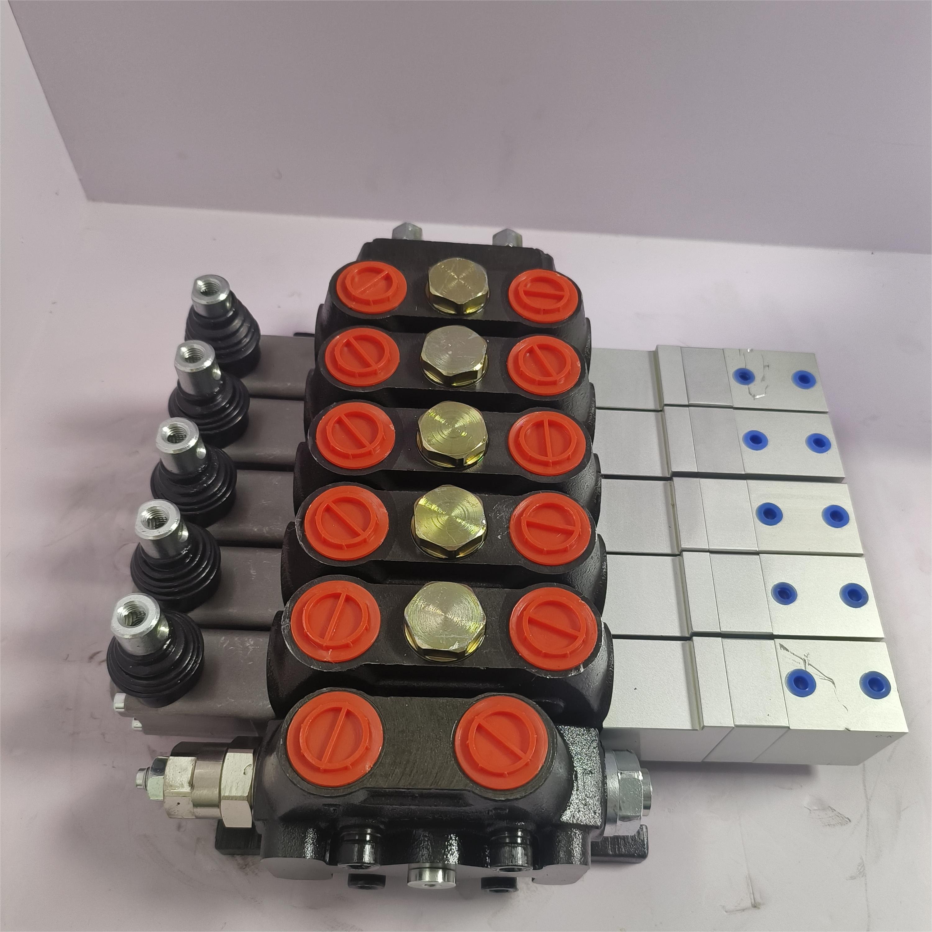 Lixin Factory direct sales DCV100-5 100LPM 350bar sectional hydraulic pneumatic control valve