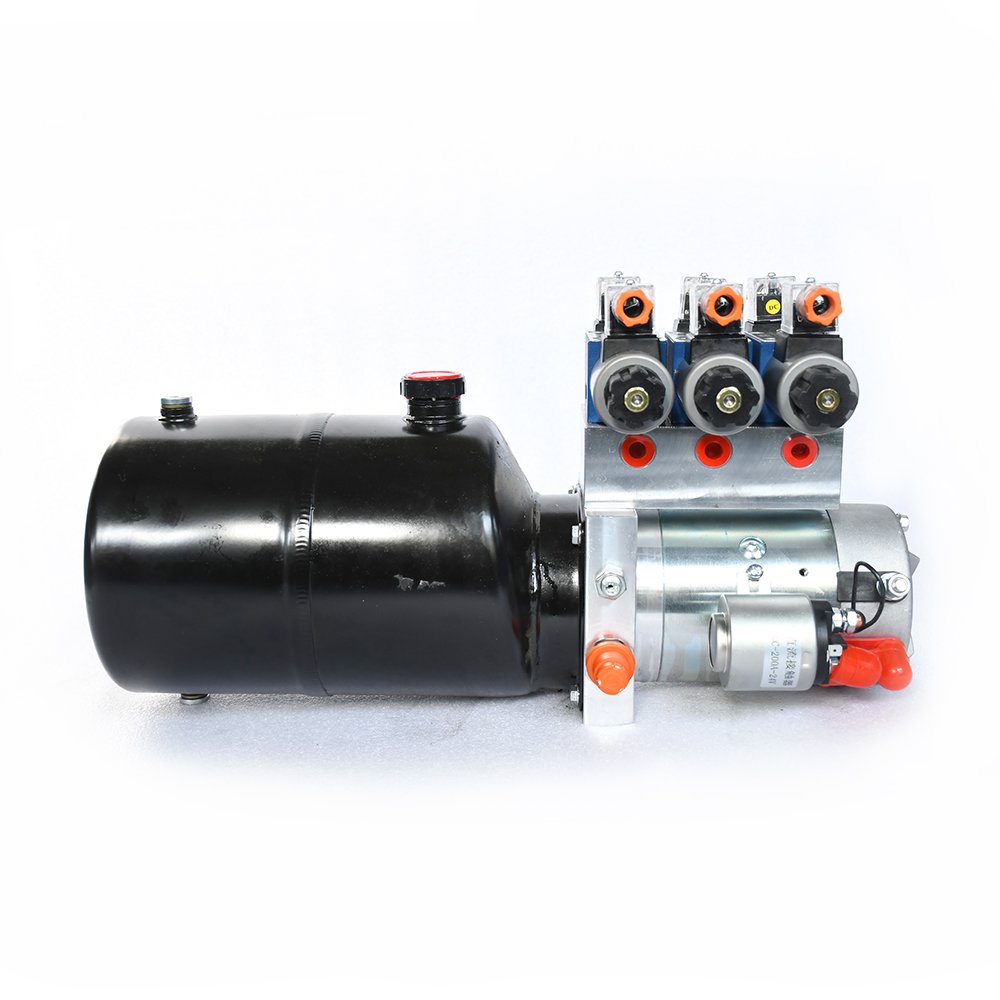double lift DC 12v 24v hydraulic power unit for trucks