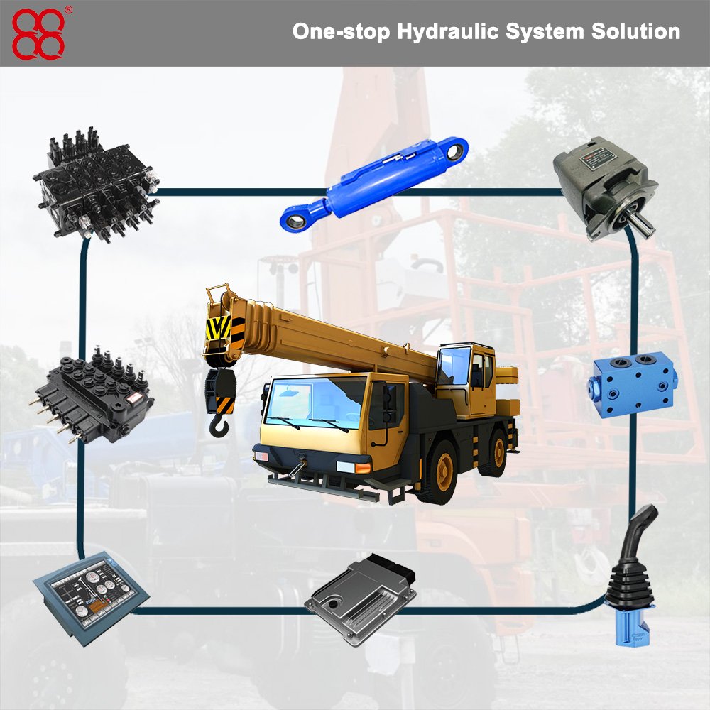Load sending hydraulic directional control valve with levers widely used for truck crane