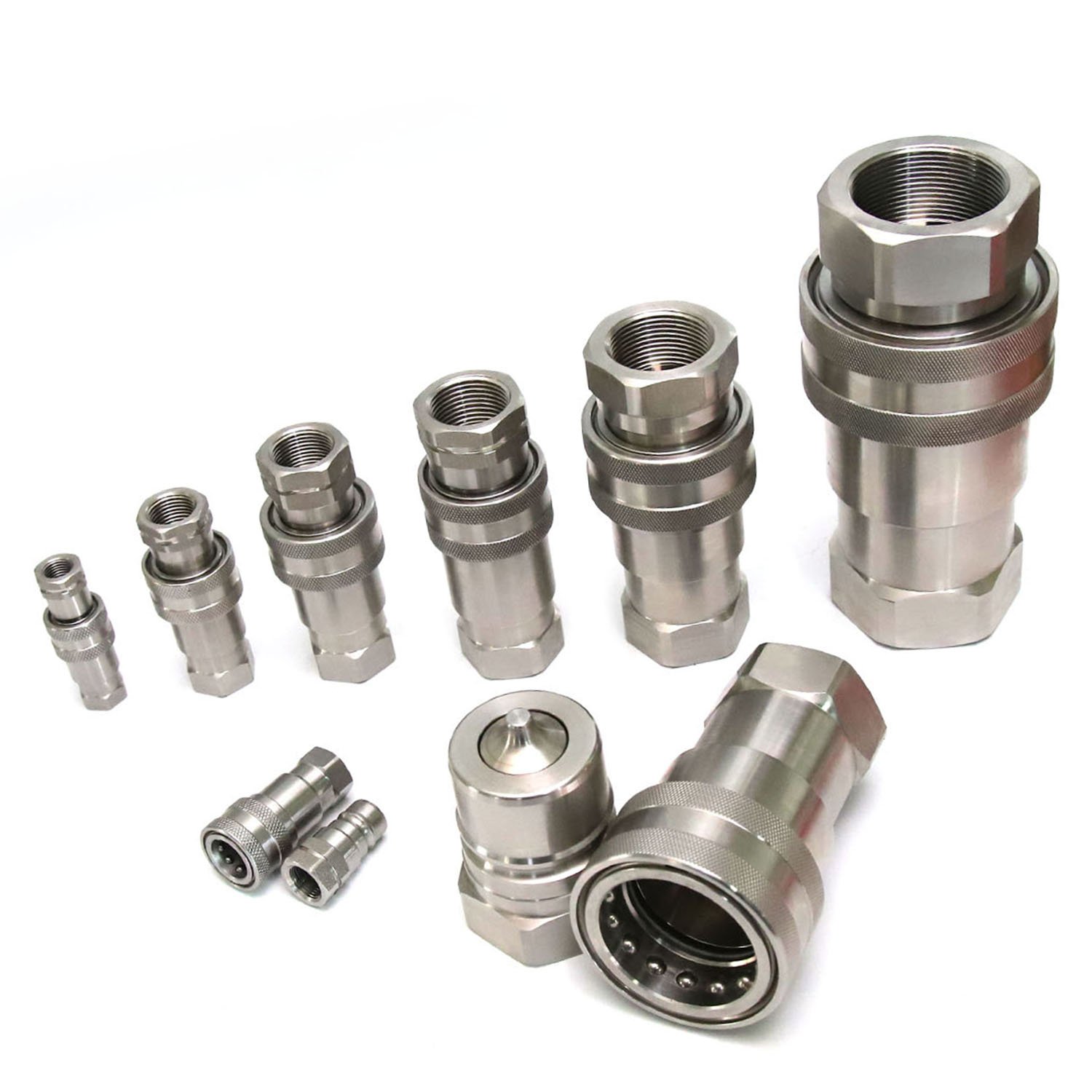 NAIWO 7241A Quick Connector Stainless Hydraulic Quick Coupling Factory Direct Self-sealing Quick Couplers NWA