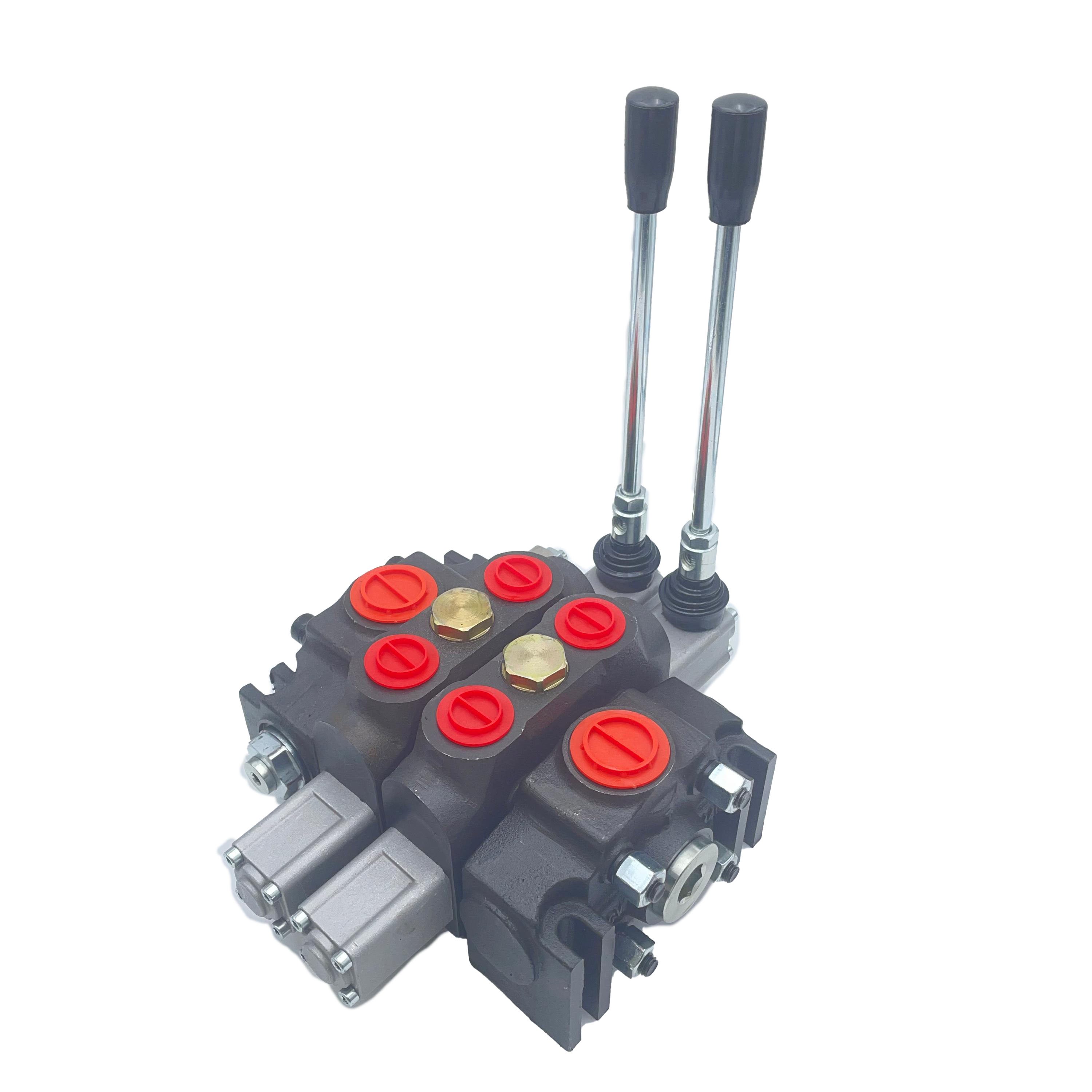 Lixin 2 Spool DCV140 Hydraulic Monoblock Directional Control Valves OEM&ODM