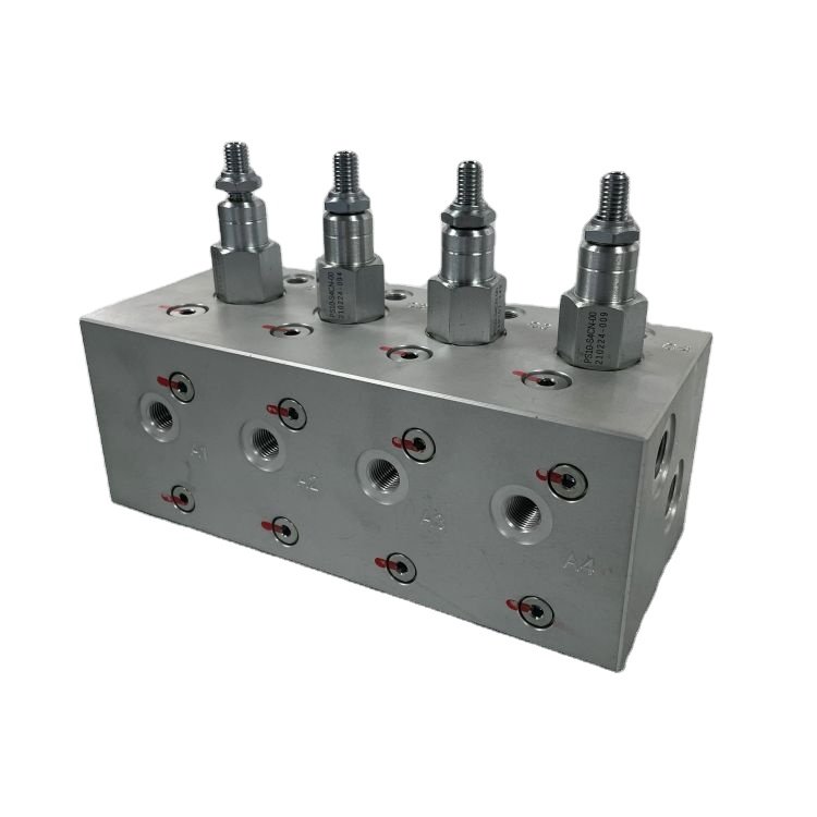 Free sample hydraulic valve for engineering machinery using cast iron ductile iron and stainless steel hydraulic valve blocks