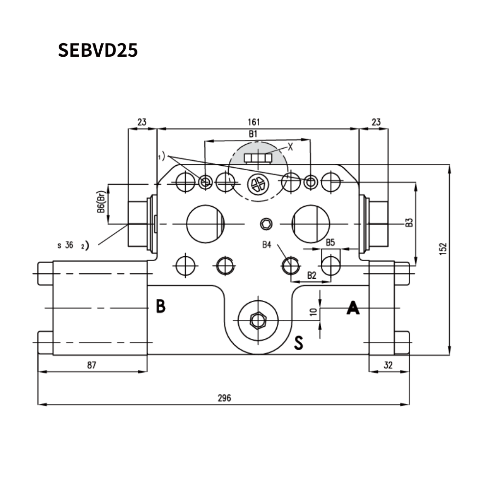 Compact Design By Shanghai Electric Customized Hydraulic Manifolds Counterbalance Valve SEBVD Hydraulic Balance Valves
