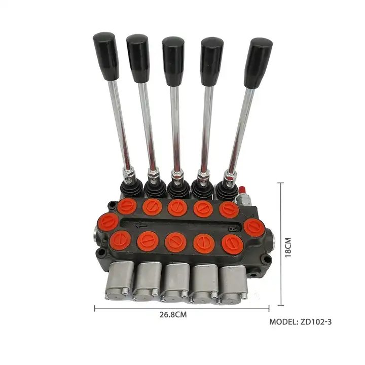 5 spool valve hydraulic main control valve Hydraulic Oil Sectional Control Valve ZD102-5