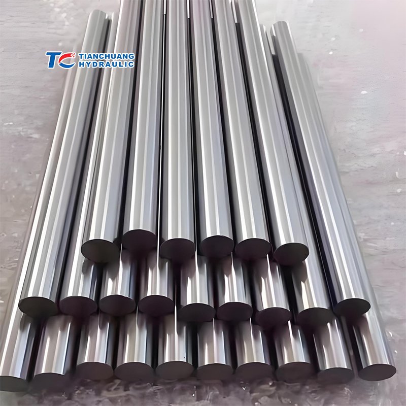 SAE1045 C45e Piston Rod S45c Ck45 Hard Chrome Rod Chromed piston rod cylinder