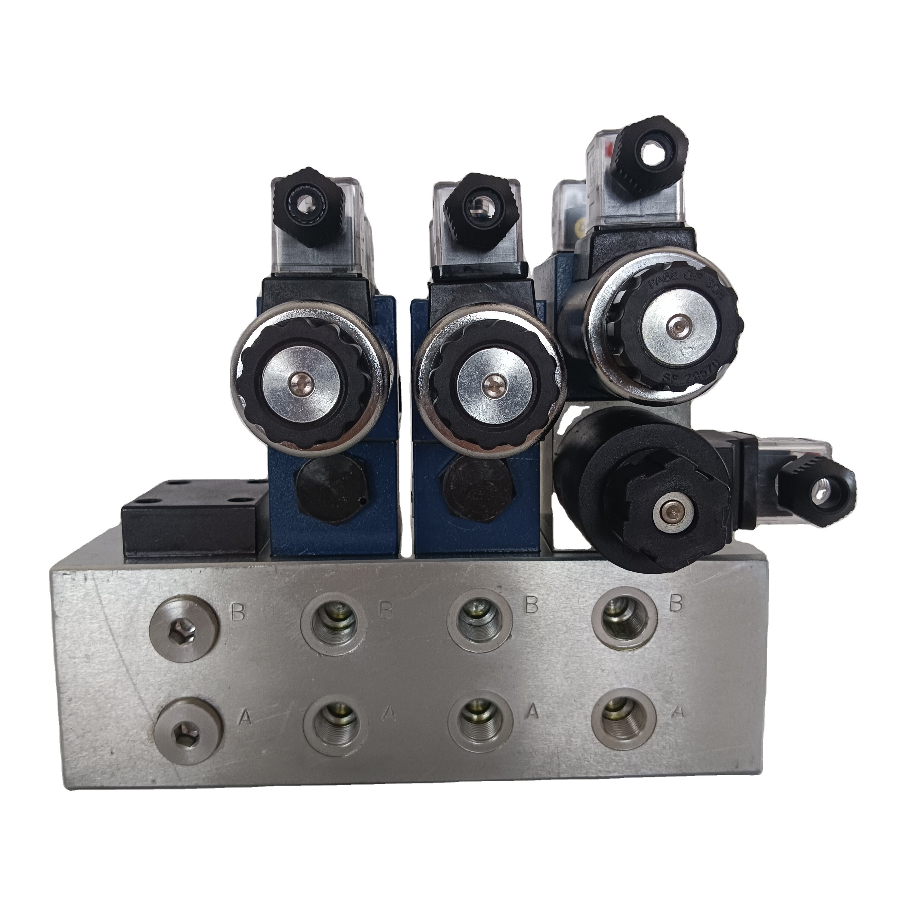 DN10 New Hydraulic Manifold Block with Relief Valve and Hydraulic Solenoid Valve