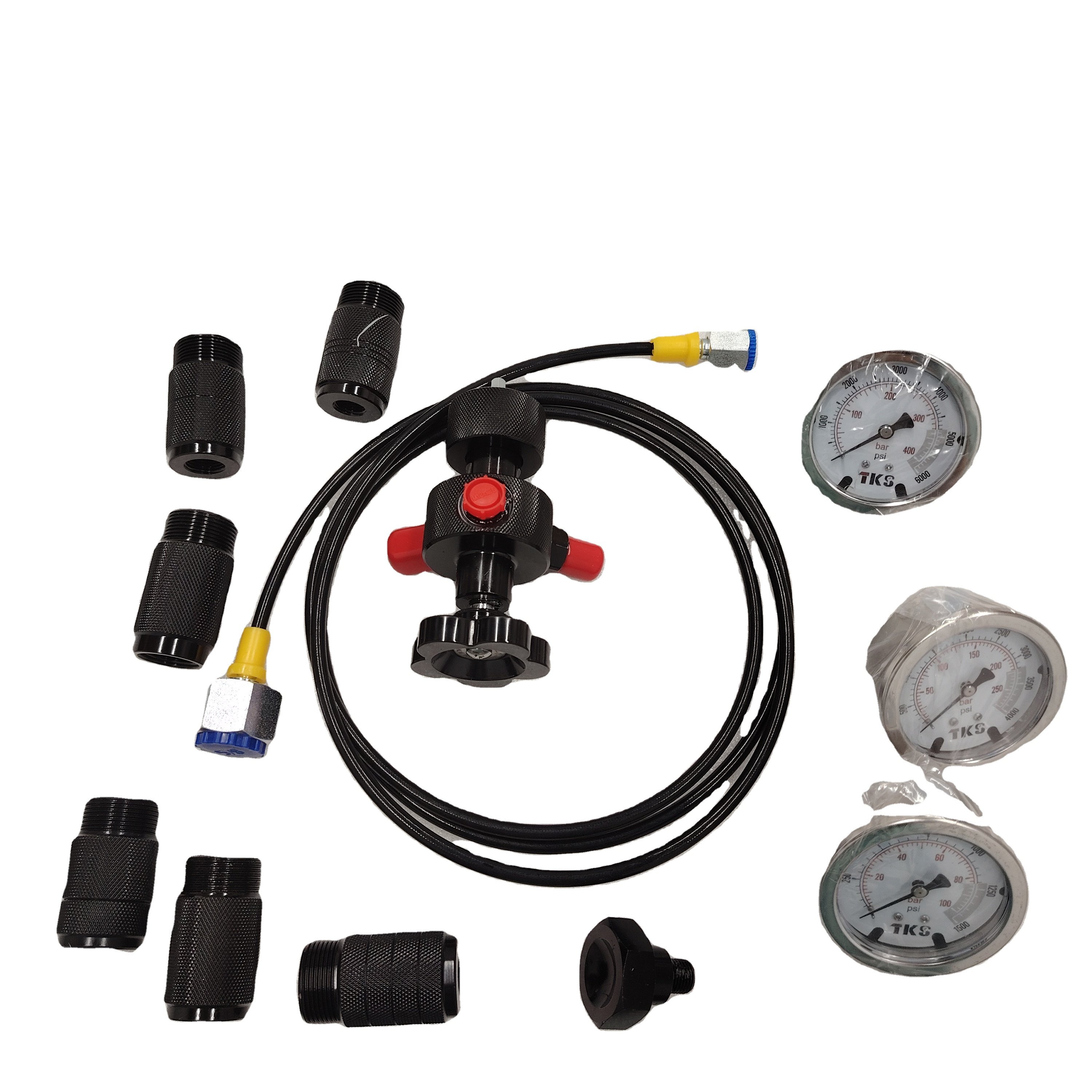 Hot sell Hydraulic Accumulator Nitrogen Charging Filling Gas Valve Test Kit
