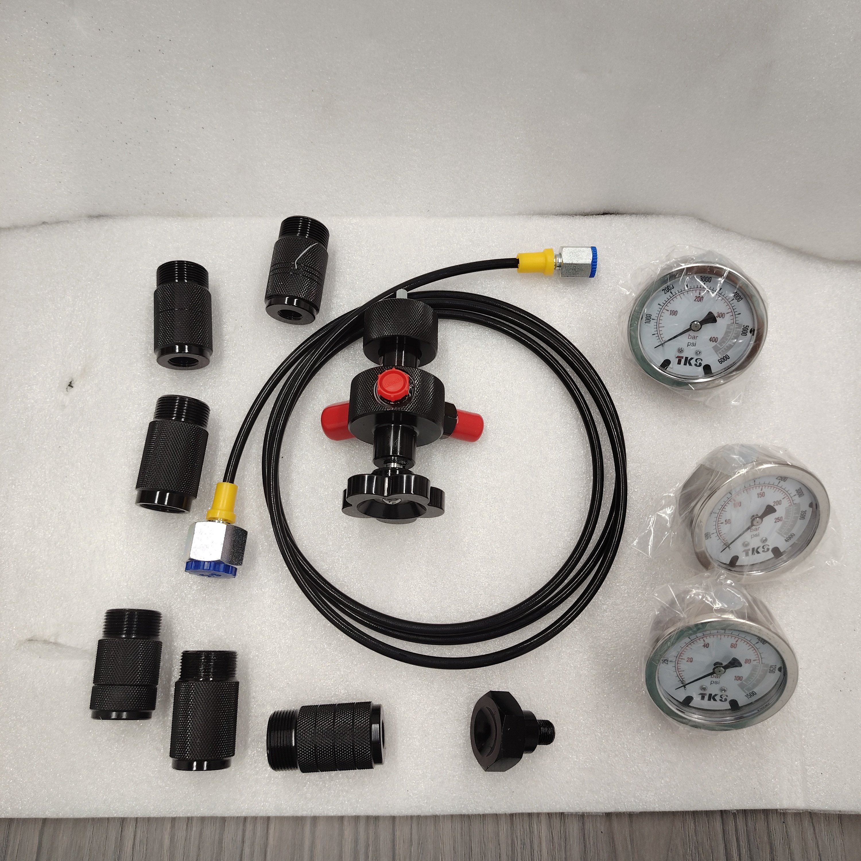 Hot sell Hydraulic Accumulator Nitrogen Charging Filling Gas Valve Test Kit