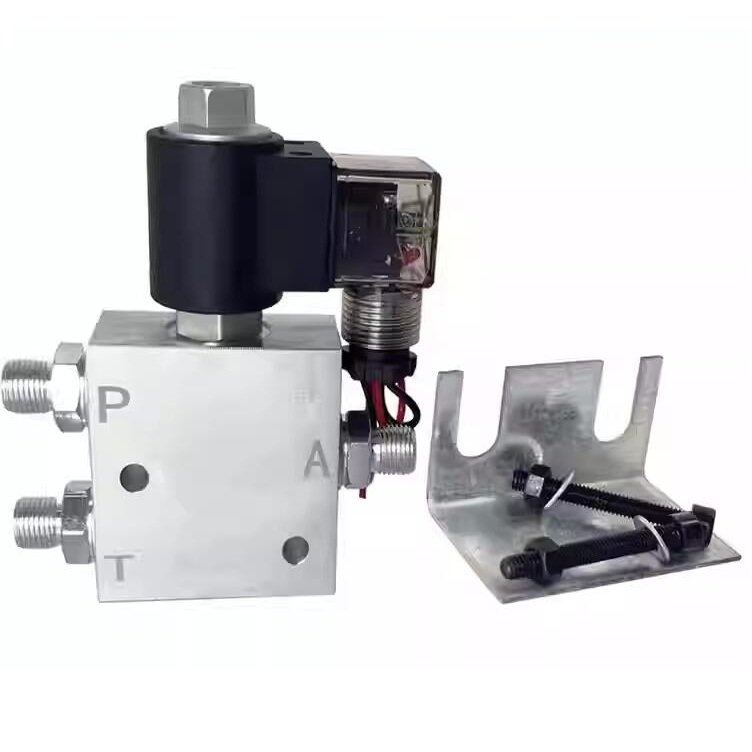 Solenoid operated control 2 Positions 3 way 4 way hydraulic Oil fluid Quick-connector pilot valve for grabber