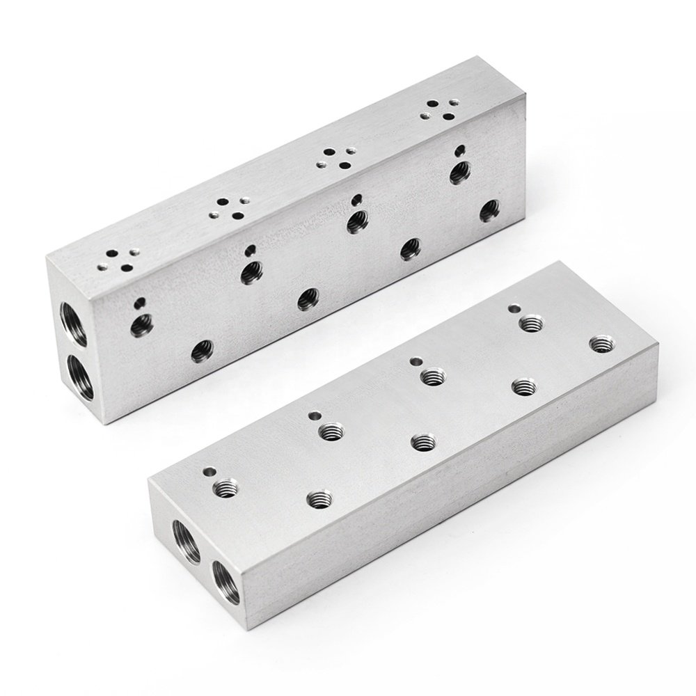 Hydraulic engineers customize 35-220L flow aluminum cast ductile iron steel hydraulic valves hydraulic manifold blocks