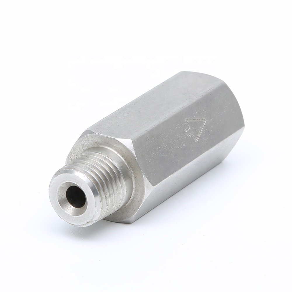 Steel mini hydraulic non return valve to keep oil one way for hydraulic pump check valve stainless steel