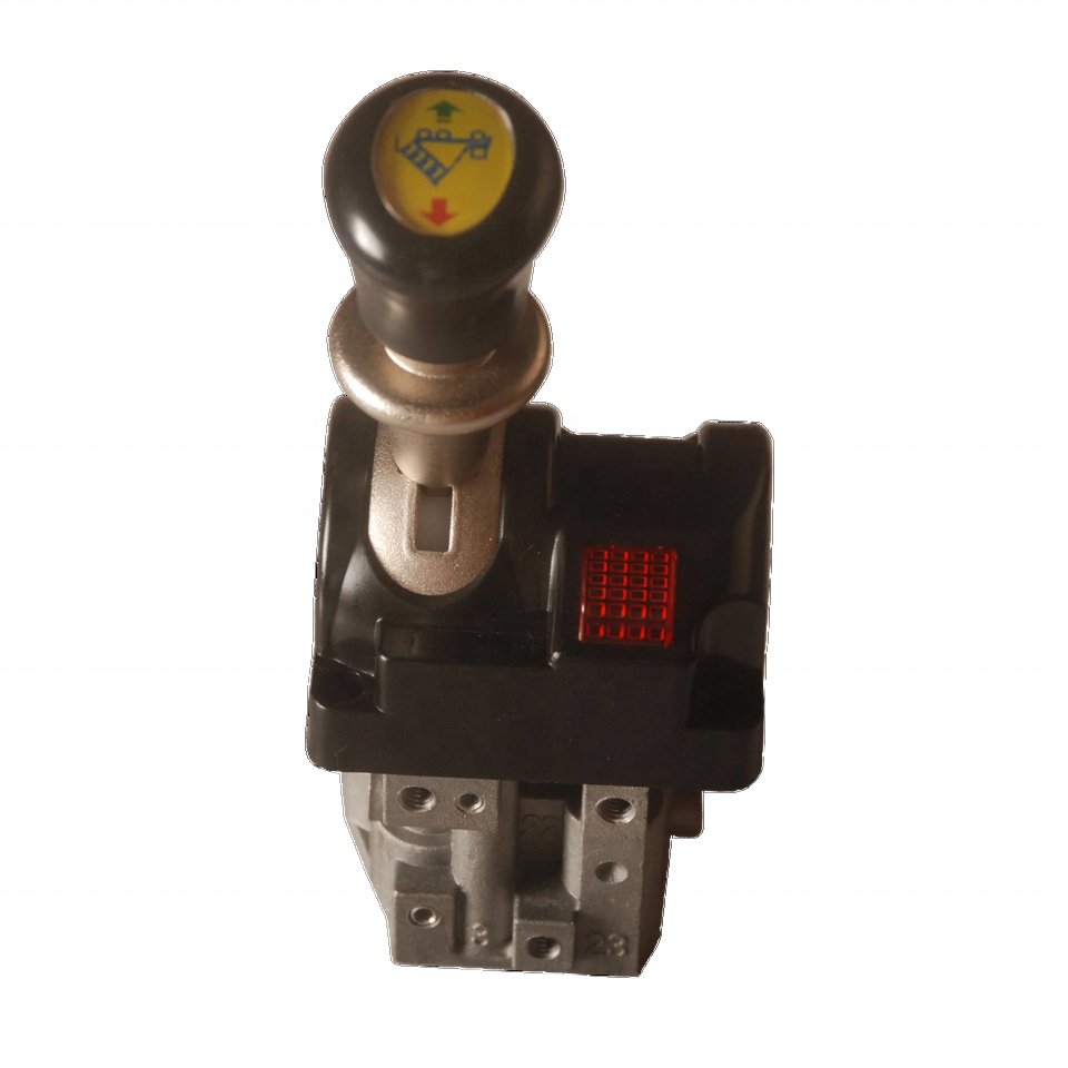 Pneumatic Manual Control Valve Joystick Air Valve Hydraulic Parts with 4 Holes Control Valve with Light Hydraulic and Thread