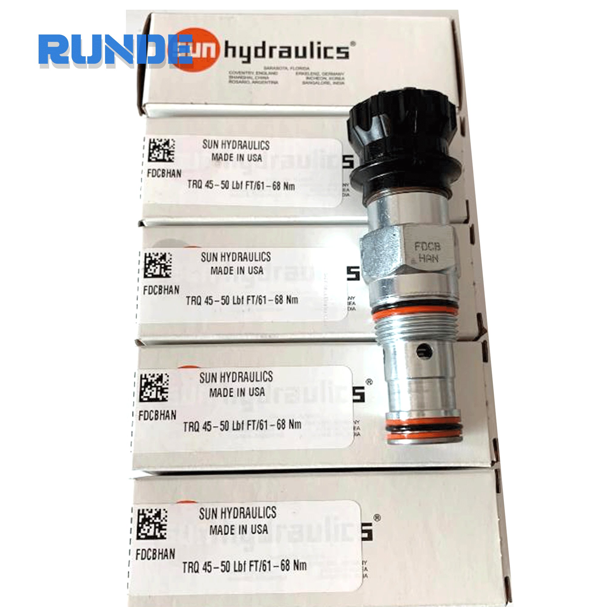 FDCBHAN FDCBHAN solar hydraulics adjusted pressure compensation flow control valve with counter-flow check valve