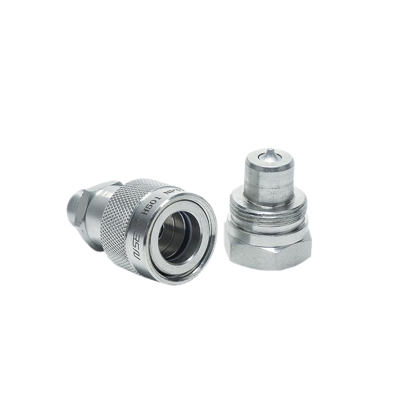 High Pressure hydraulic quick coupling 700BAR Pipe or ball valve thread locked type Hydraulic quick release coupler 70Mpa