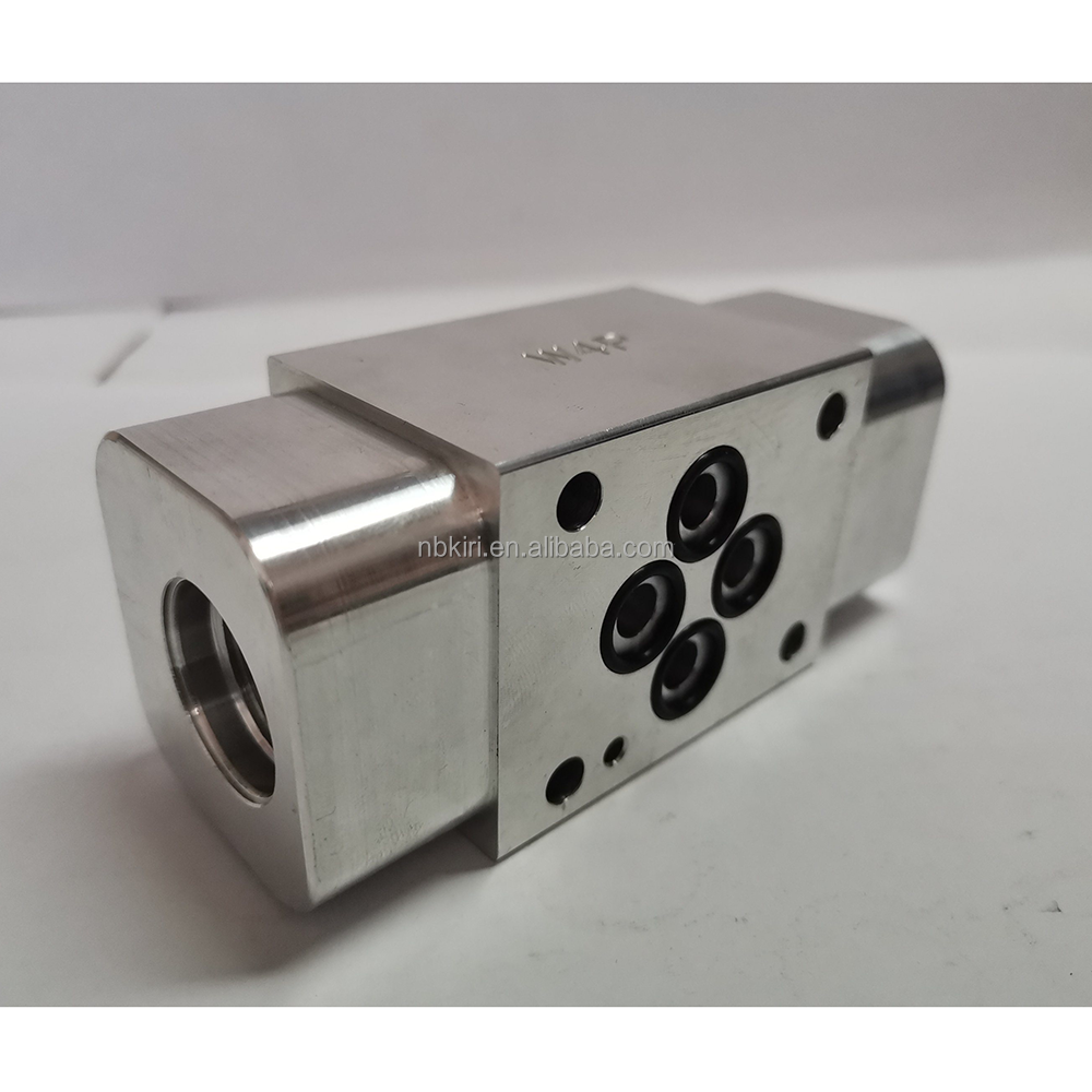 Hydraulic Aluminum Lifting Block with Solenoid Valve for hydraulic power unit pack snow plow tyre changer forklift