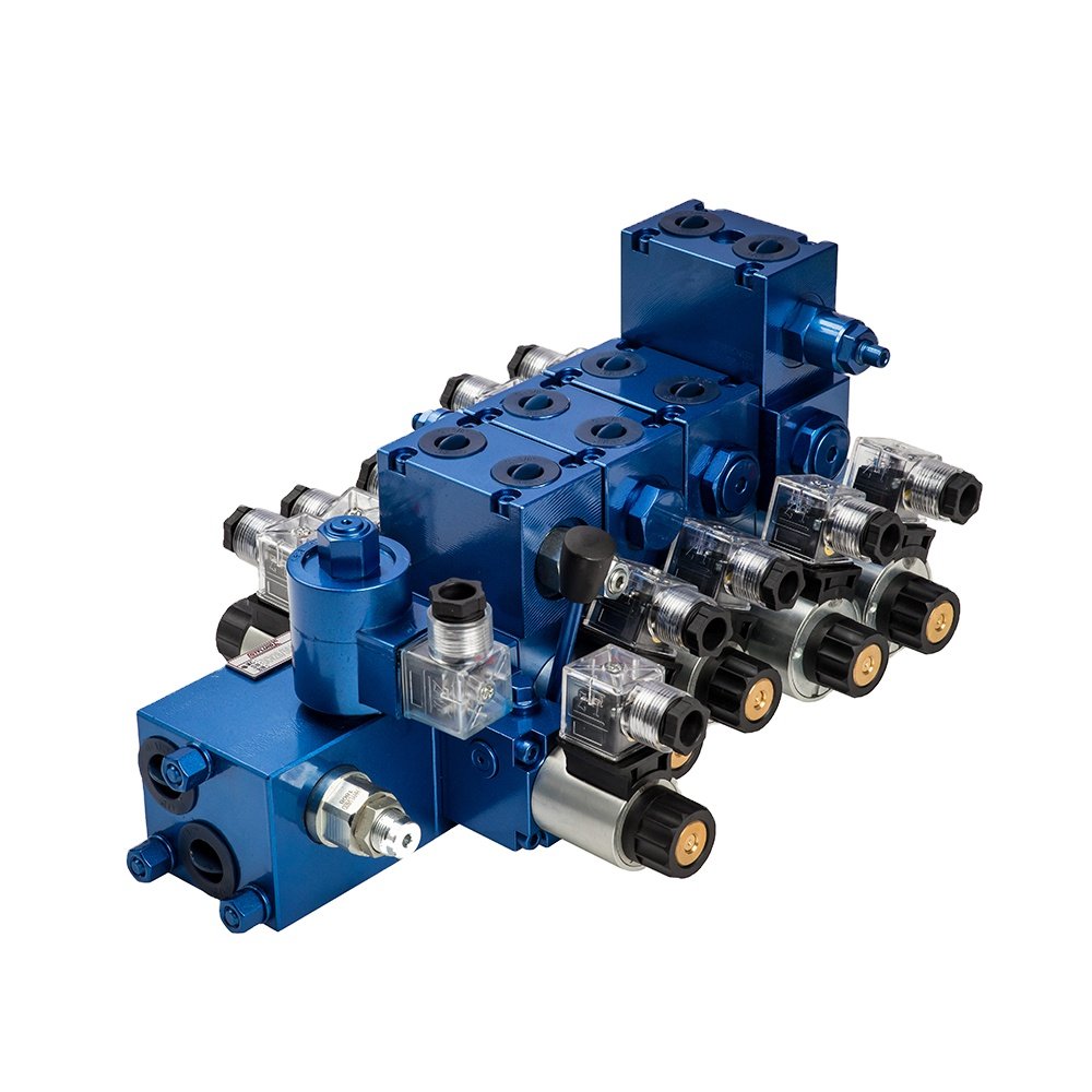 New Type Electric Hydraulic Valve Block with Hydraulic Throttle Valve in Control