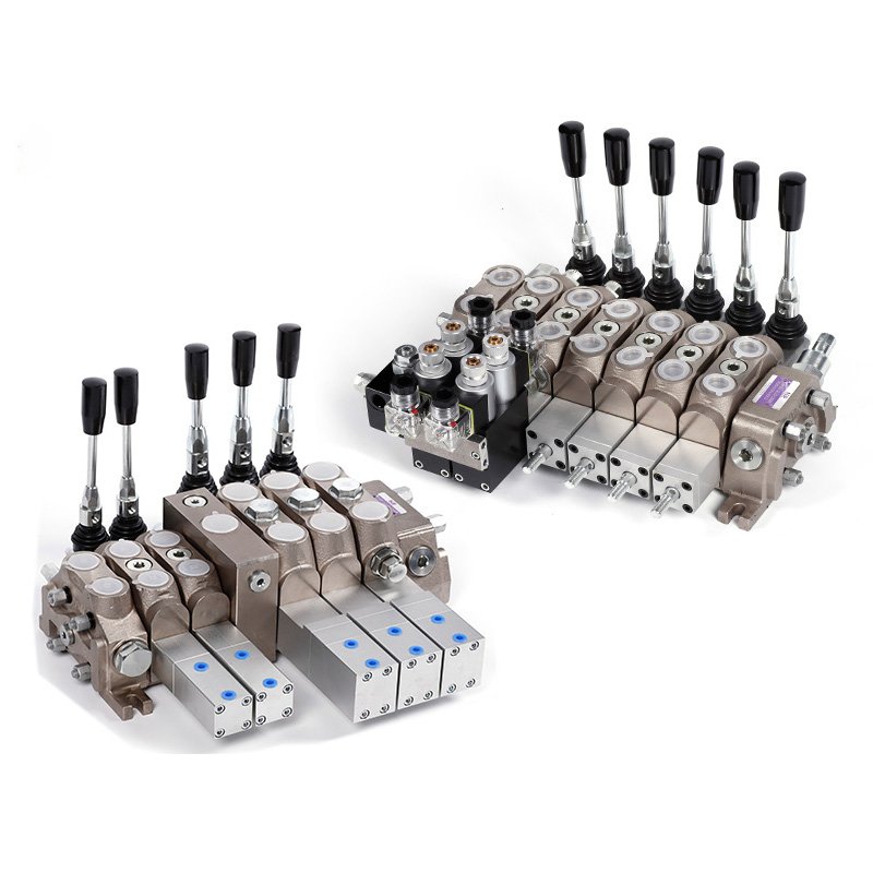 Custom DCV40-601 6 spool hydraulic solenoid operated directional valve hydraulic manual directional valve