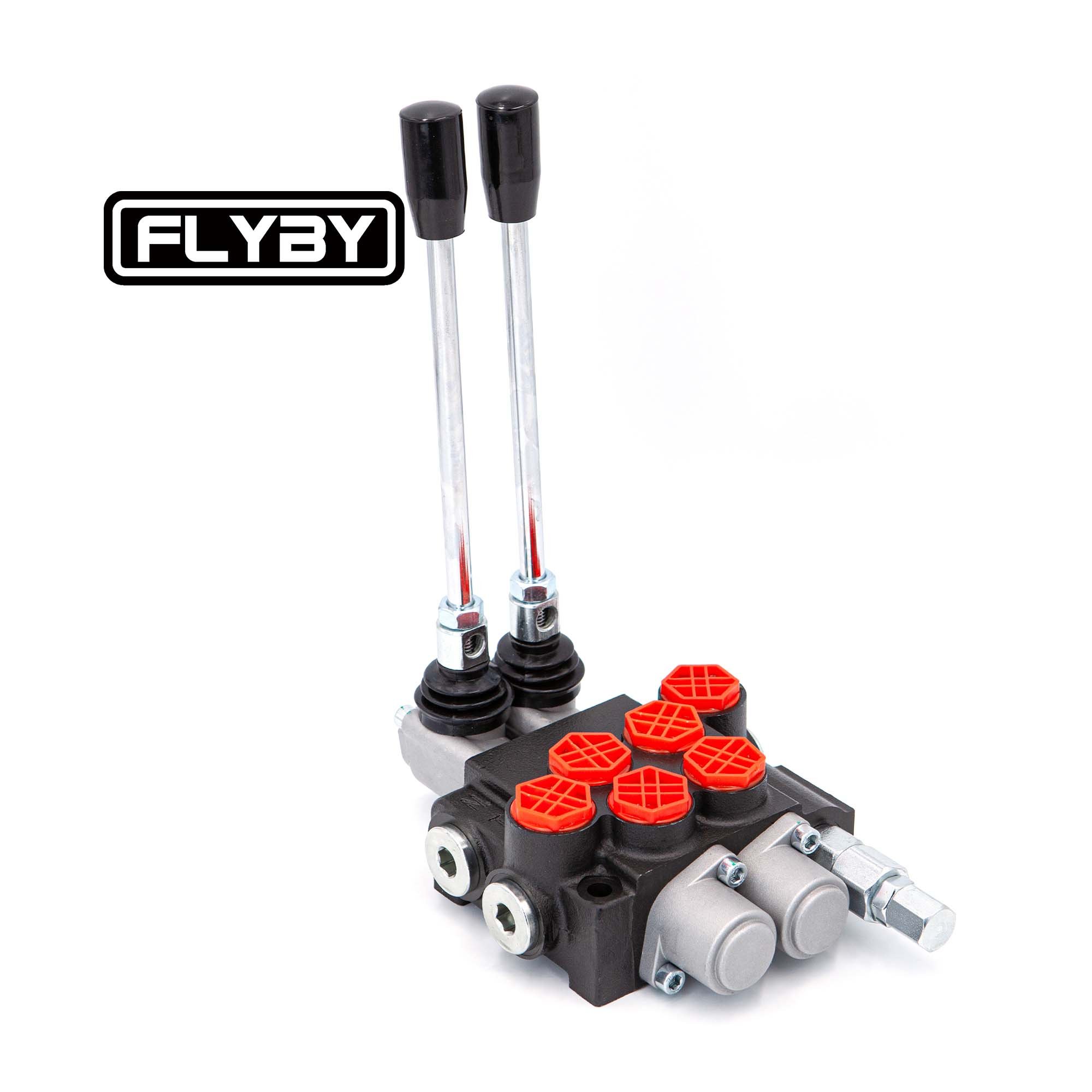 FLYBY Hydraulic Directional Valve P40 Manual Section Control Valve Monoblock Sectional Valves Manual Control