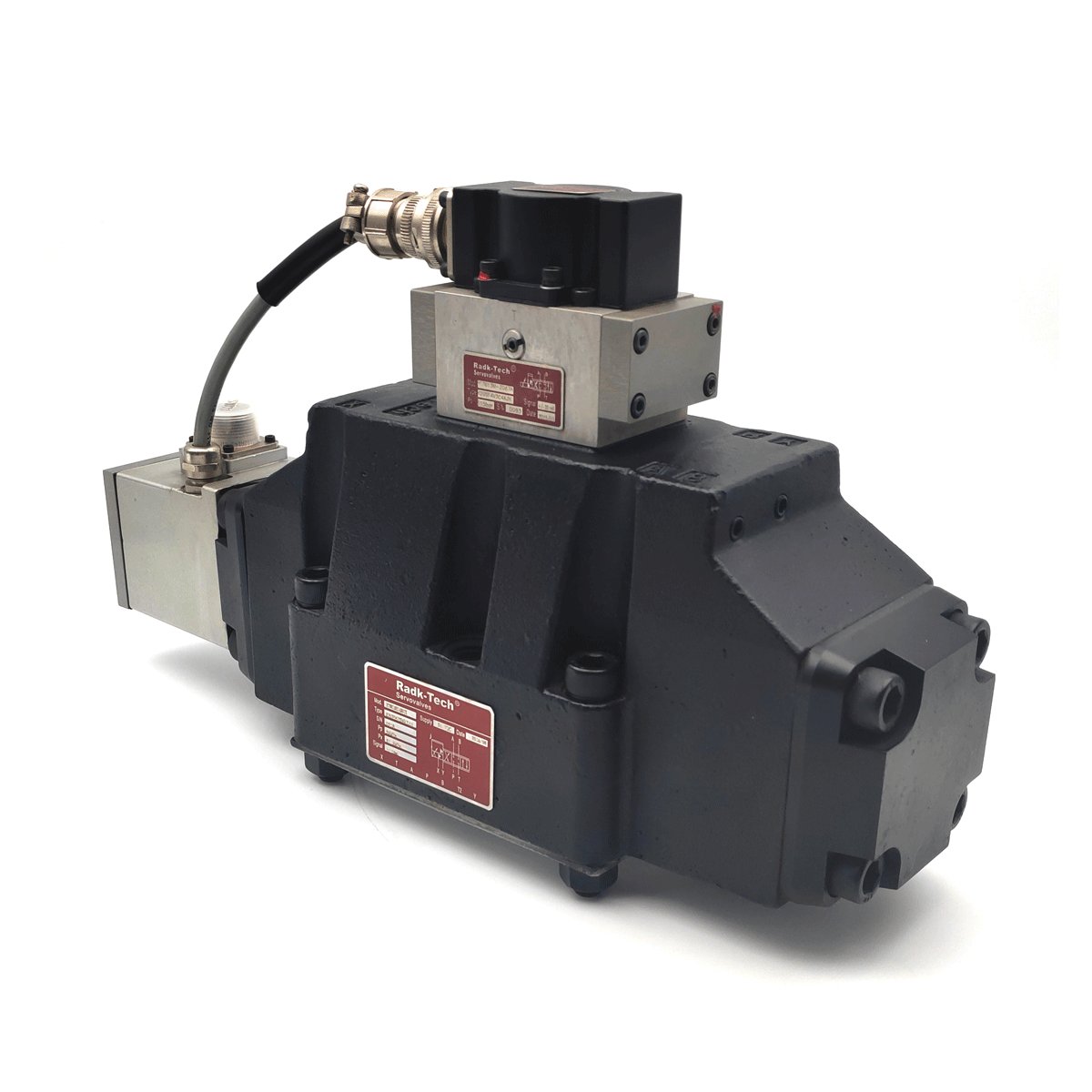 Hydraulic Servo Proportional Valve RT6619E Jet Tube Type High Flow Slide Valve with Position Electrical Feedback Moog D663 D664