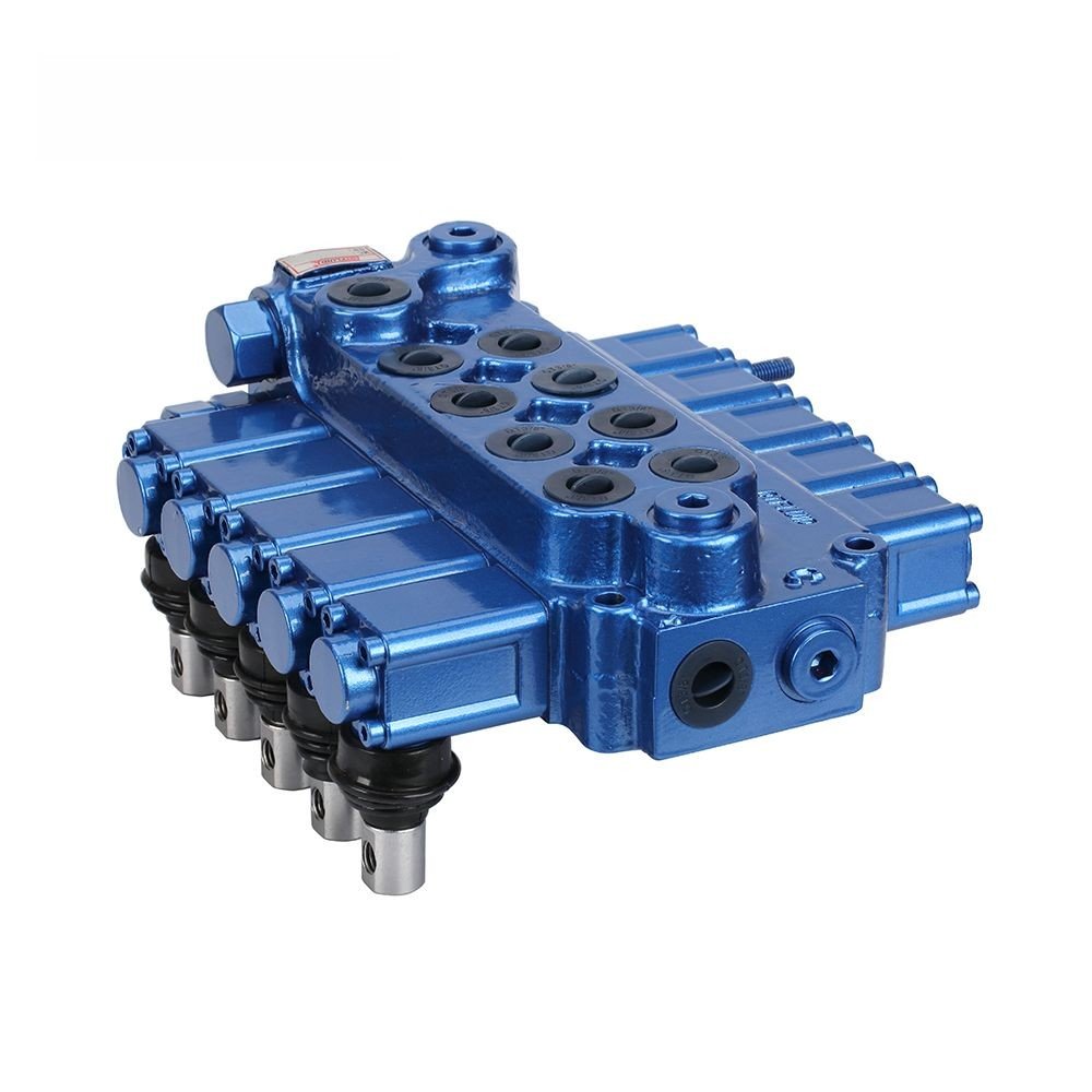 High Flow Monoblock Hydraulic Valve Manual Control Hydraulic Directional Control Valve With Hydraulic Spools