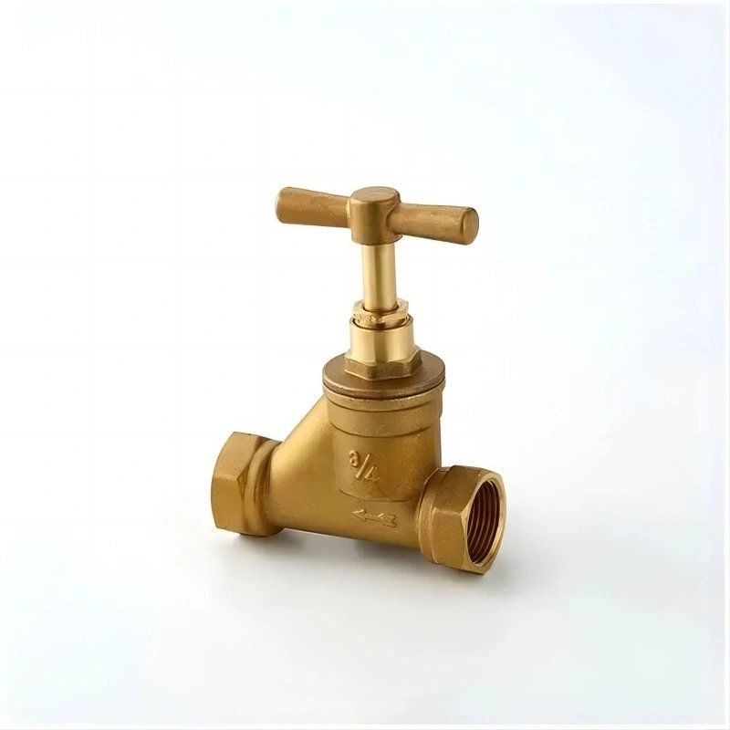 1/2-4 Inch Brass Gate Valve with Water Stop Handwheel Hydraulic Power Internal Thread Structure in Angle