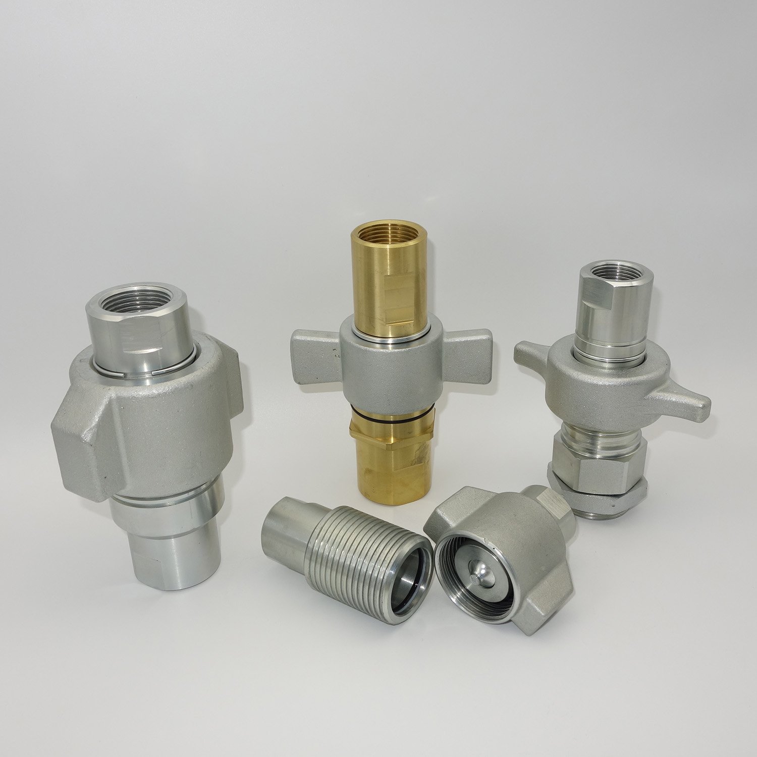NAIWO Thread Connecting quick release connector Quick Disonnect Coupling hydraulic part Brass wing nut quick couplers NWGT