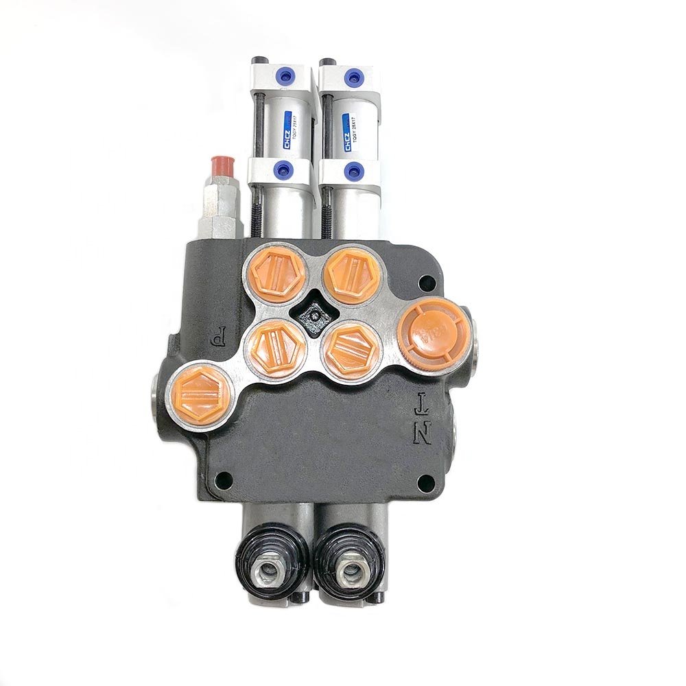 2 lever P80 manual control with pneumatic control 2p80 80L/MIN sd11 MONOBLOCK DIRECTIONAL VALVE DISTRIBUTOR