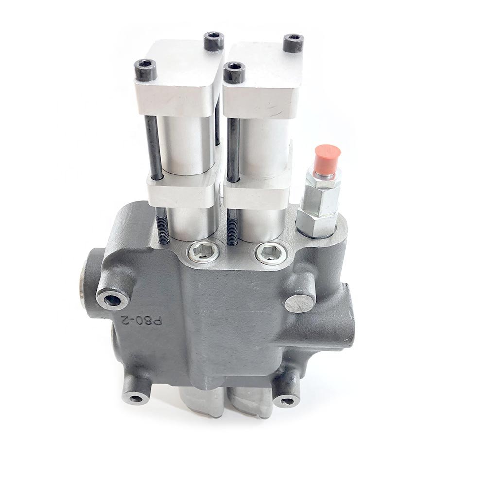 2 lever P80 manual control with pneumatic control 2p80 80L/MIN sd11 MONOBLOCK DIRECTIONAL VALVE DISTRIBUTOR