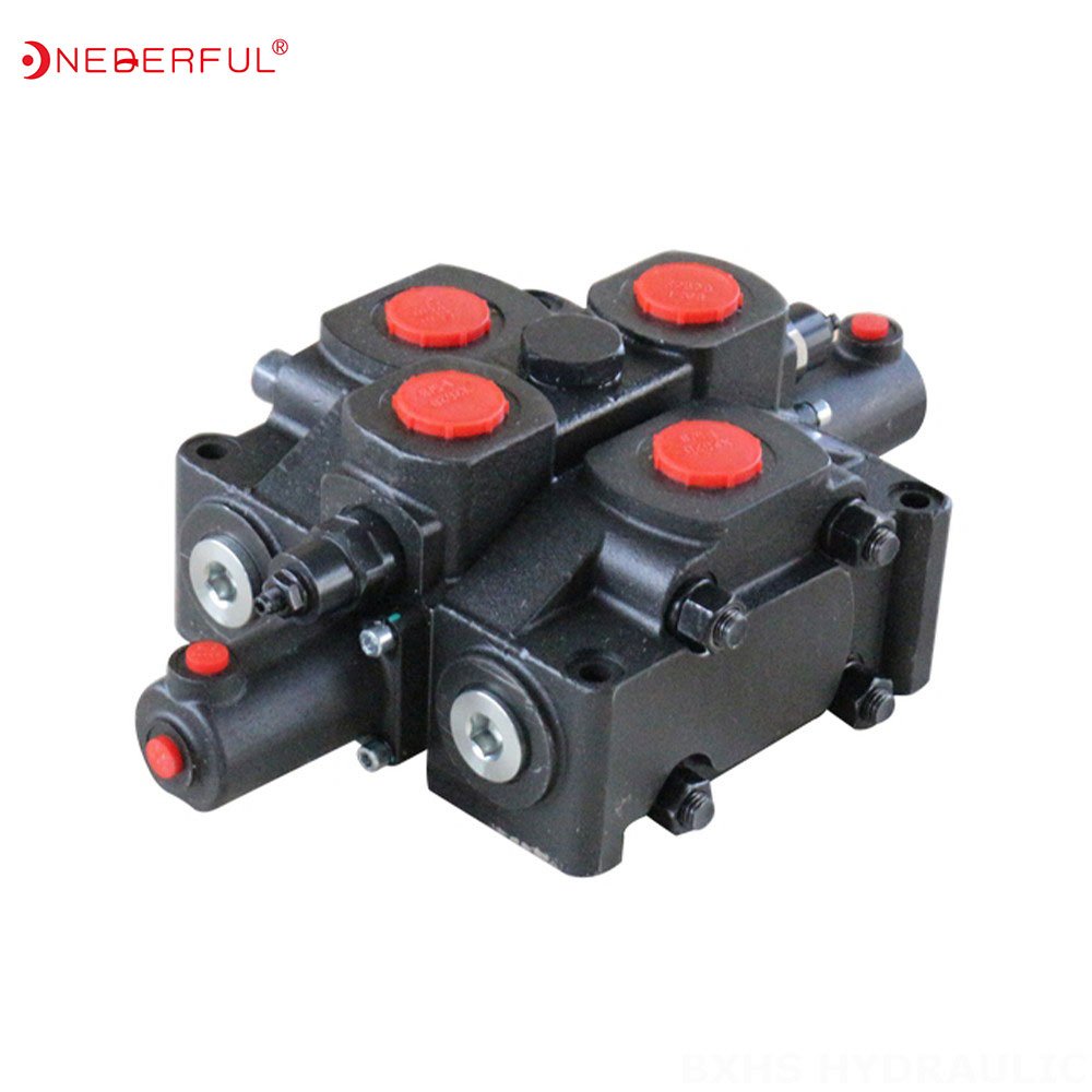 high pressure 4 way 3 position hydraulic solenoid valve 12v hydraulic valve hydraulic control valve garbage truck