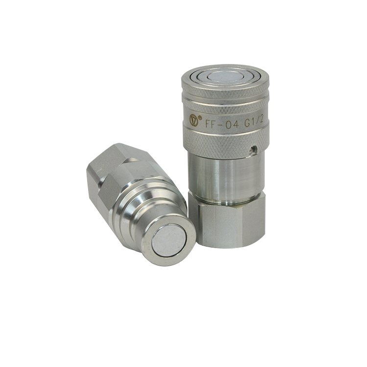 Stainless Steel Flat Face Hydraulic Hose Couplings Quick Disconnect Coupling