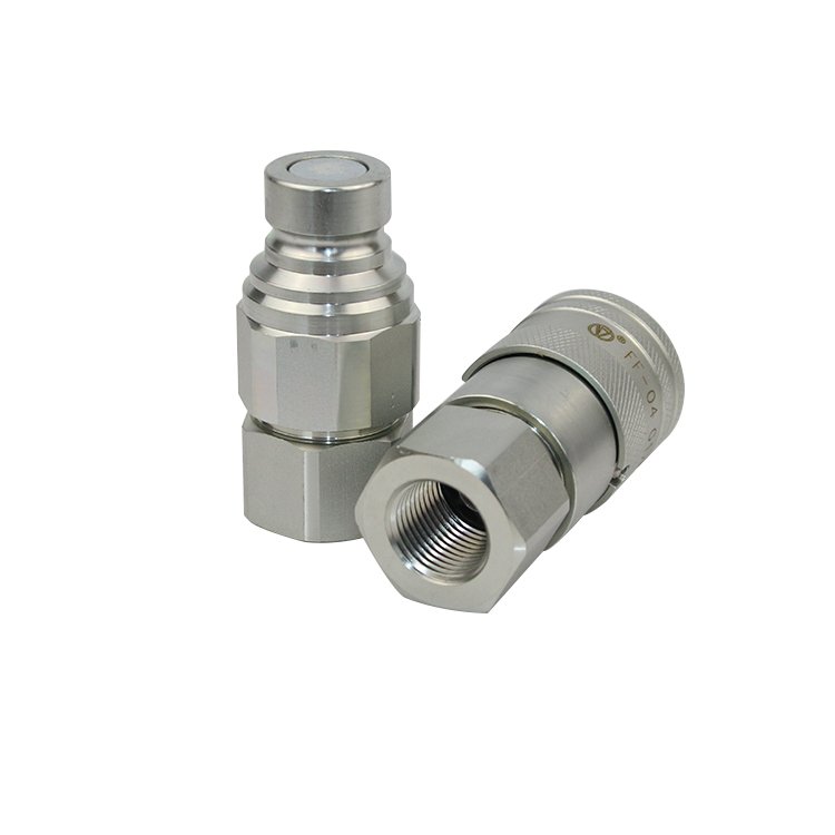 Stainless Steel Flat Face Hydraulic Hose Couplings Quick Disconnect Coupling