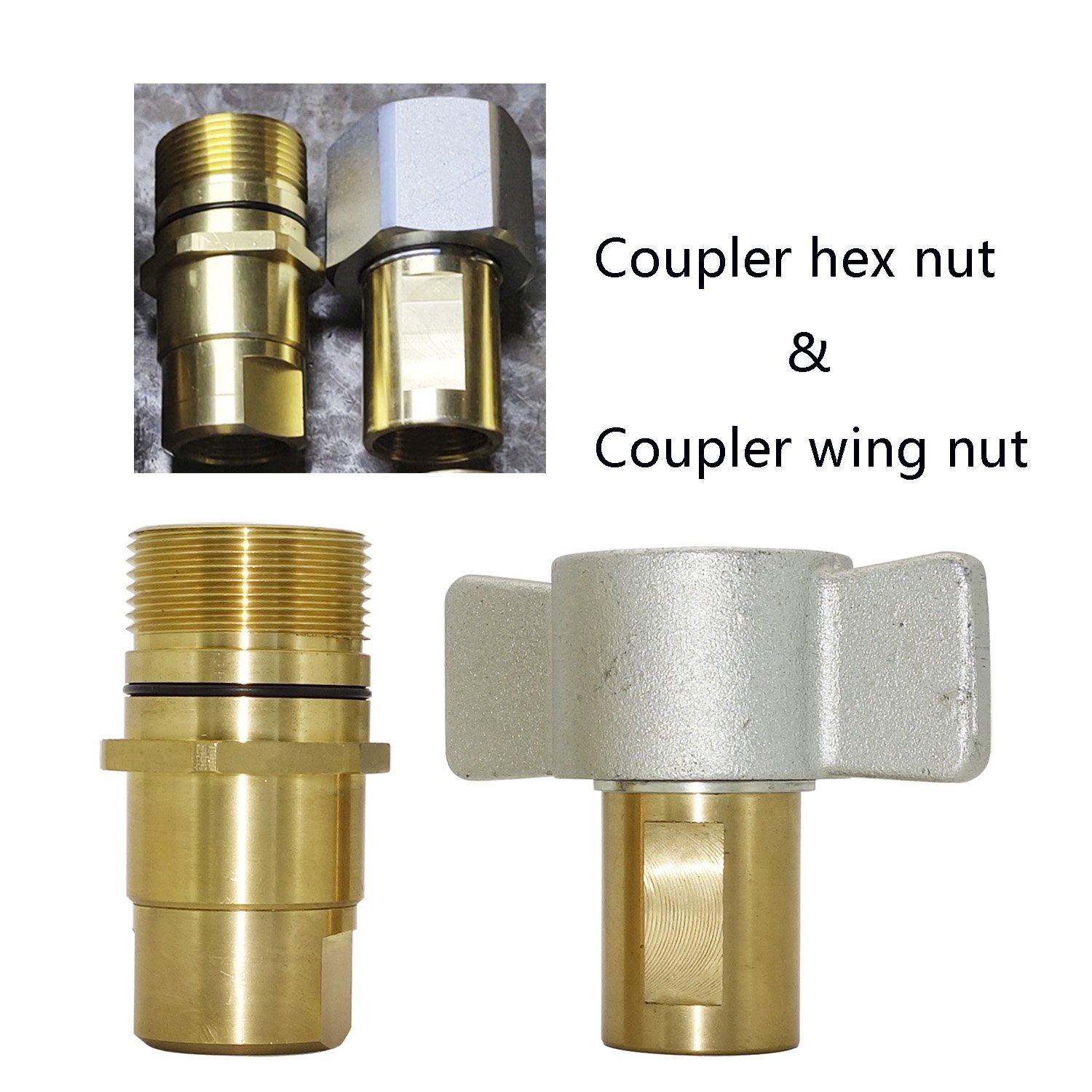 NAIWO brass Thread Connecting wing Quick Disonnect Coupling quick couplers NWGT double connector 1 inch hydraulic pipe