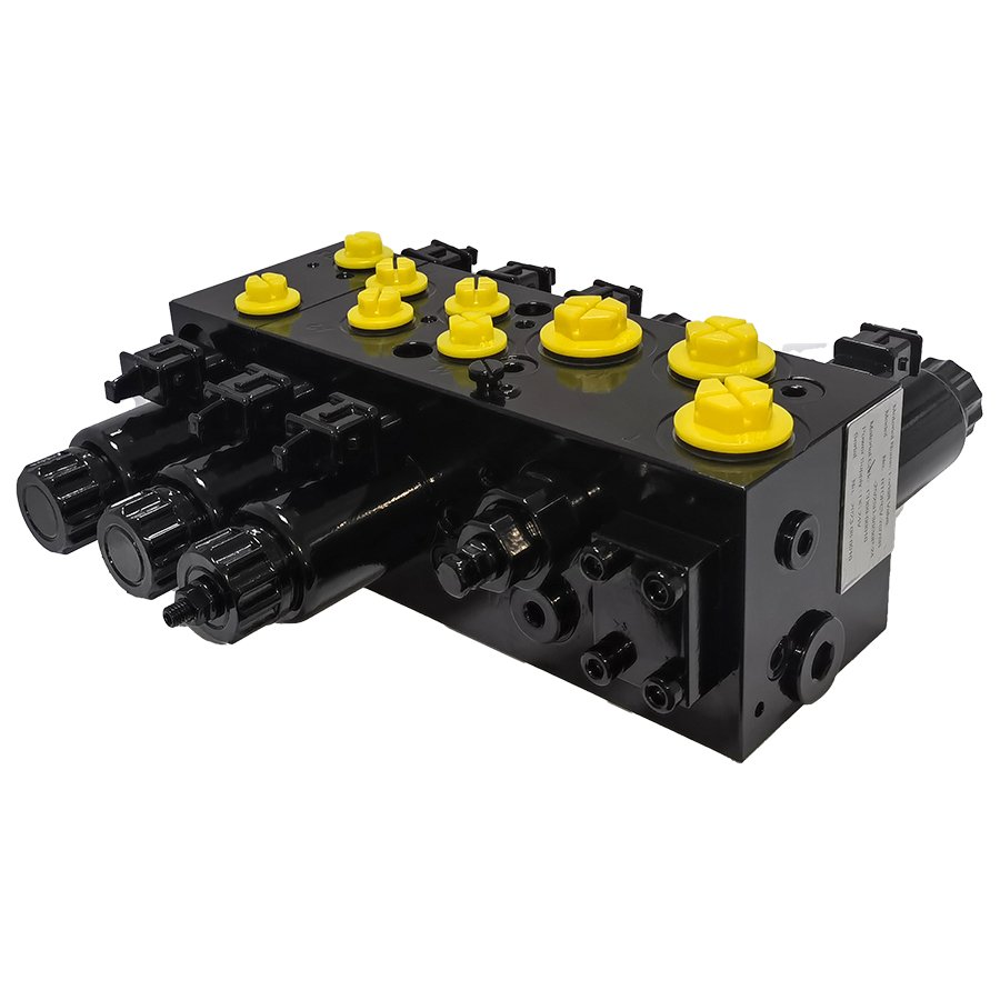 Hawe PSL PSV electric forklift control valve hydraulic proportional multi-way directional load holding group manifold block