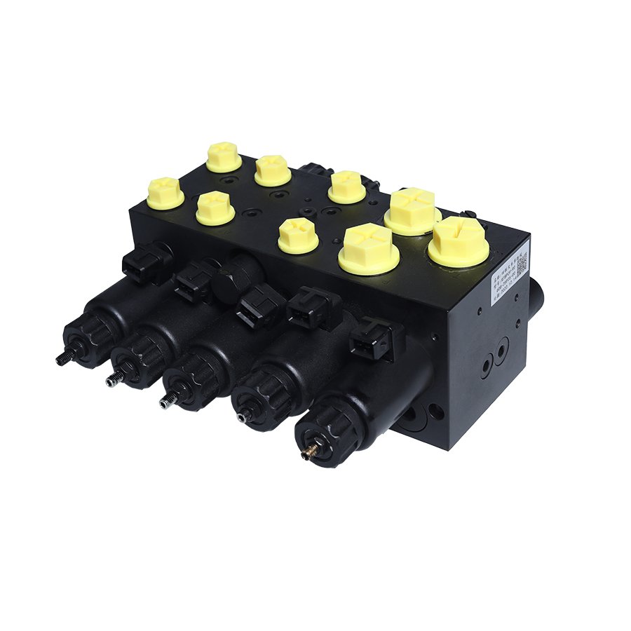 Hawe PSL PSV electric forklift control valve hydraulic proportional multi-way directional load holding group manifold block