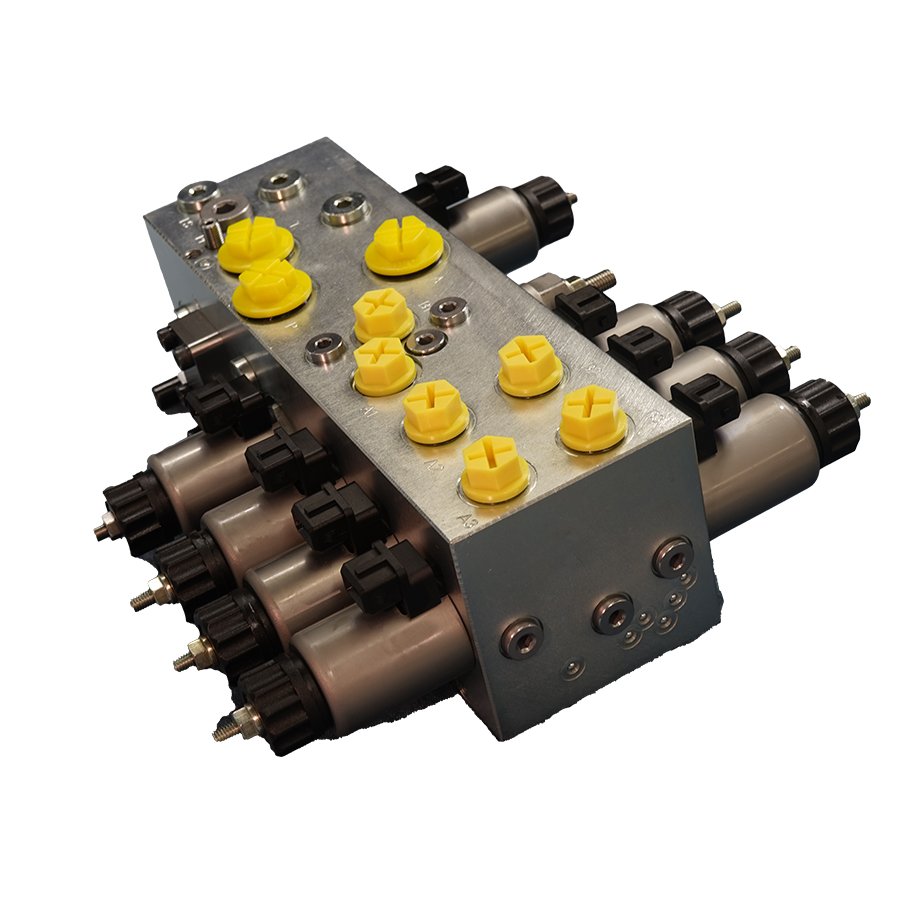 Hawe PSL PSV electric forklift control valve hydraulic proportional multi-way directional load holding group manifold block