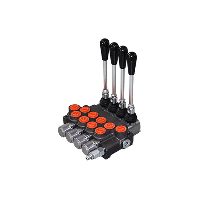 P40 P80 P120 Hydraulic Single Spool Multiple Directional Joystick Valve Electrical Control electro hydraulic distributor 4 spool