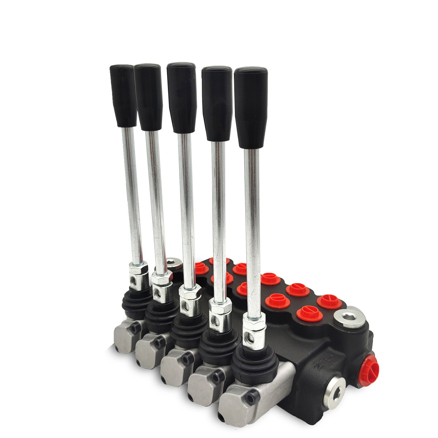 Lixin P40 5 spools hydraulic spool valve with joystick with 40 l/min control for heavy tractor