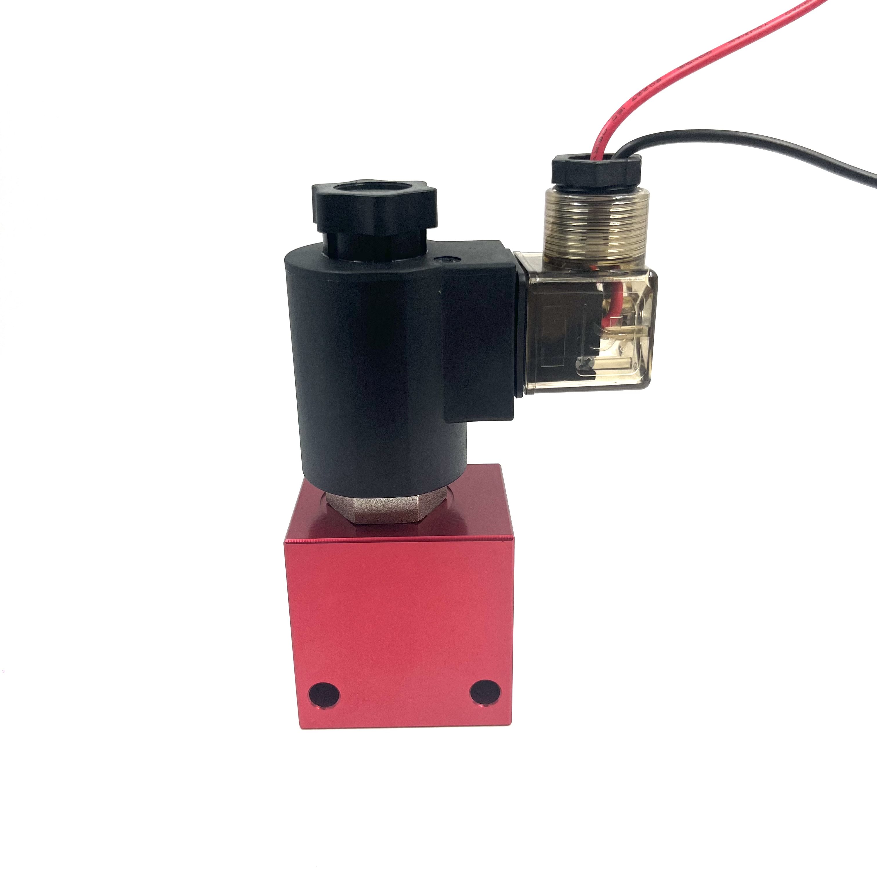 DC 12V 24V Coil G1/2 G3/8 Port Hydraulic Block V3068 Hydraulic Cartridge Valve Solenoid Valve 2-Position 2-Way