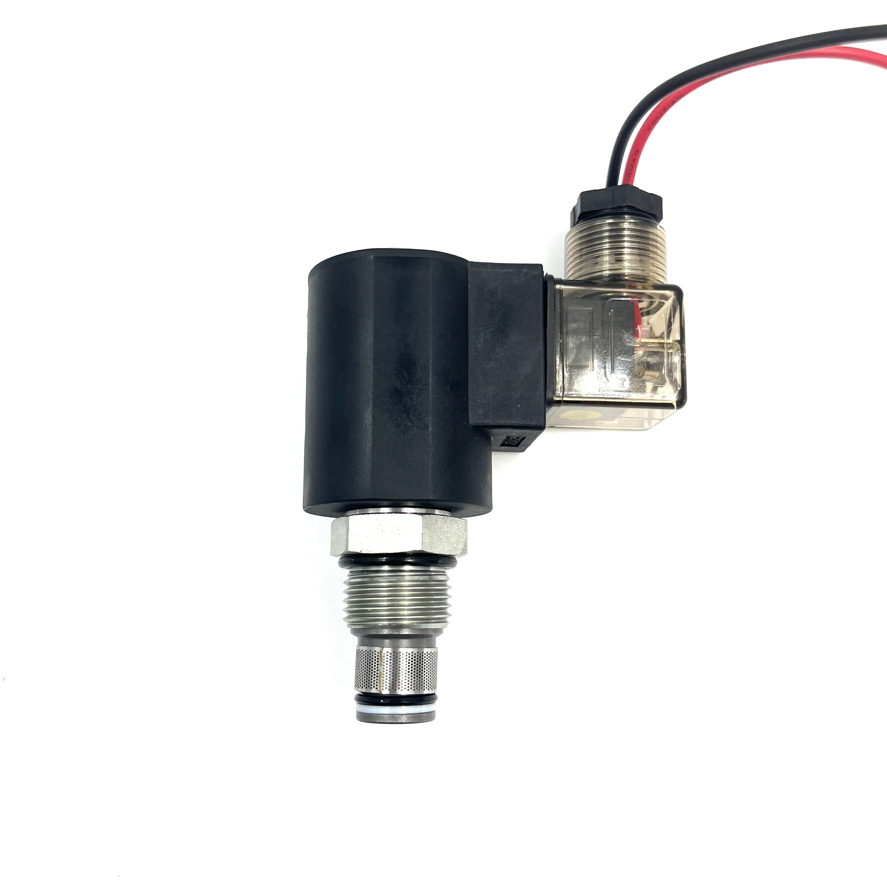 DC 12V 24V Coil G1/2 G3/8 Port Hydraulic Block V3068 Hydraulic Cartridge Valve Solenoid Valve 2-Position 2-Way