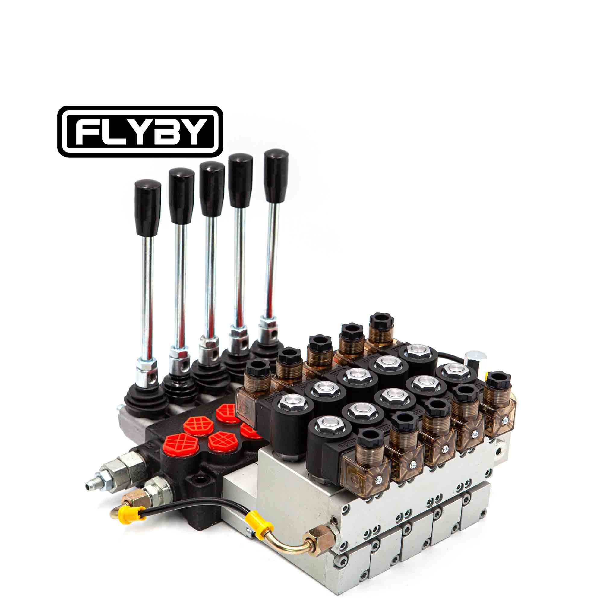 FLYBY P40 P80 Electro-Hydraulic Directional Control Valve Remote Directional Hydraulic Valve