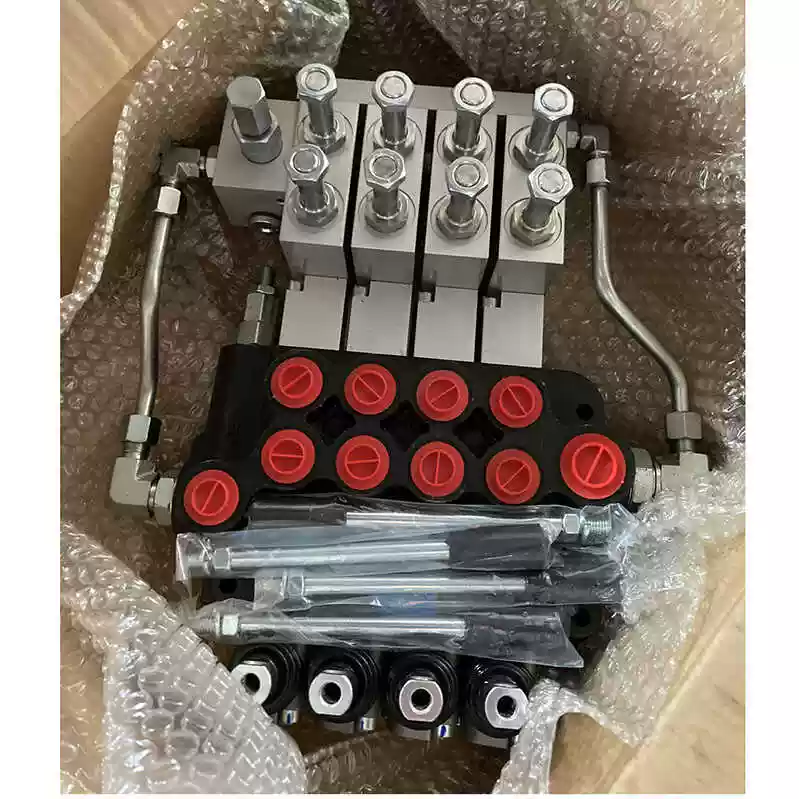 Remote-controlled electro-hydraulic P80 series multi-way valve distributor for wreckers harvesters forklifts cranes P80-1 P80-2