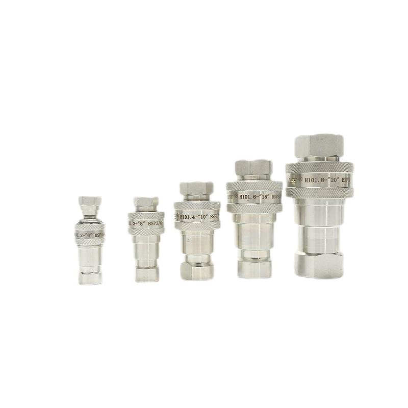 ISO 7241B quick release coupling hydraulic part poppet valve quick coupler carbon steel Quick Disconnect Connectors