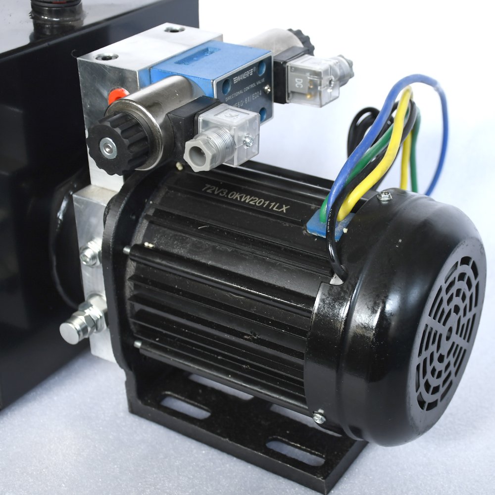 Brushless DC motor double acting micro hydraulic power pack unit for lift