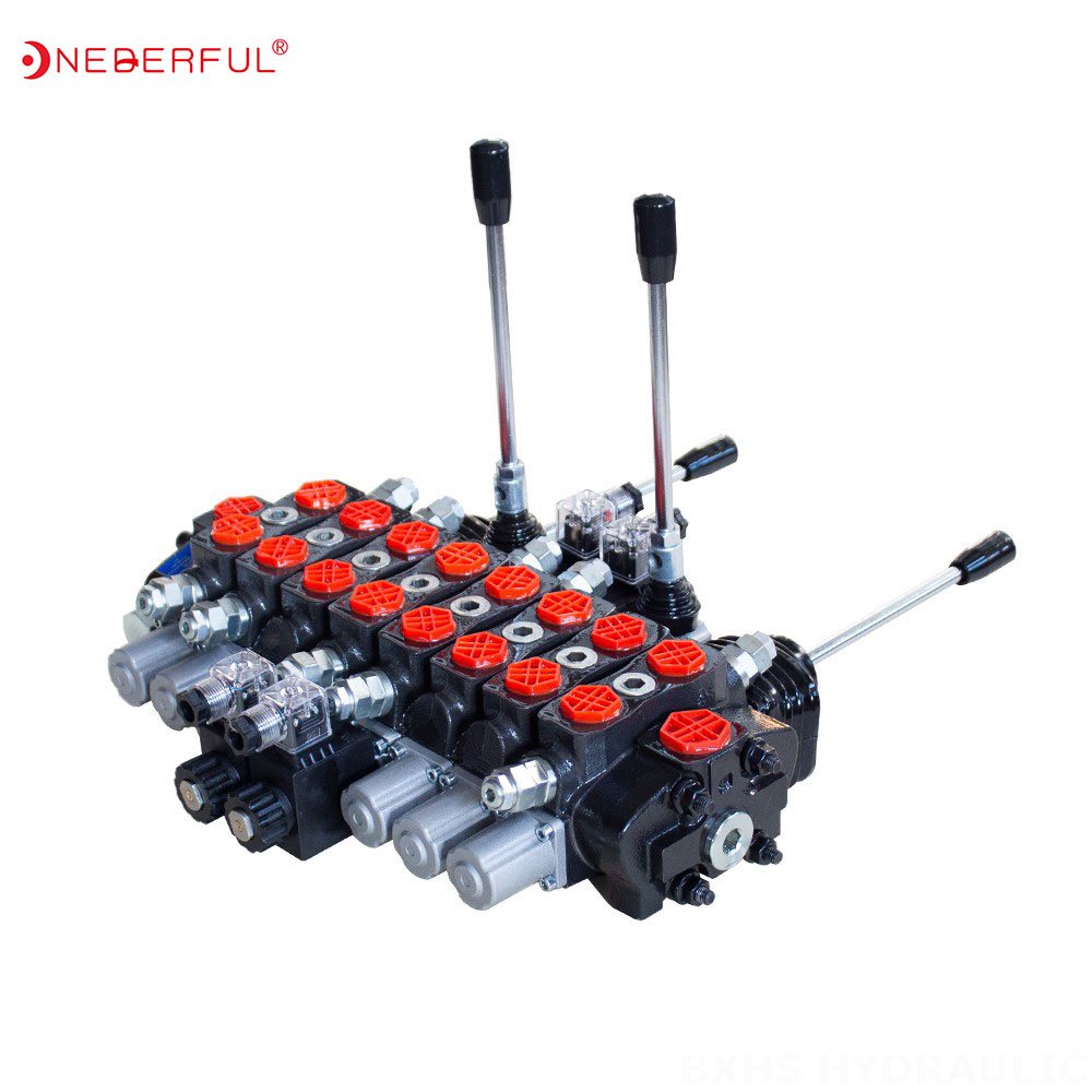 12v SD 6/2 mini excavator hydraulic control valve hydraulic directional valve 3 way hydraulic valve set tractor beyond power