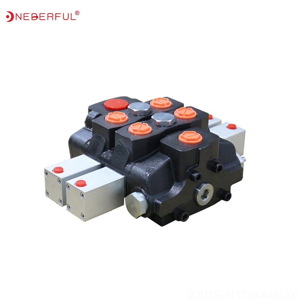 12v SD 6/2 mini excavator hydraulic control valve hydraulic directional valve 3 way hydraulic valve set tractor beyond power