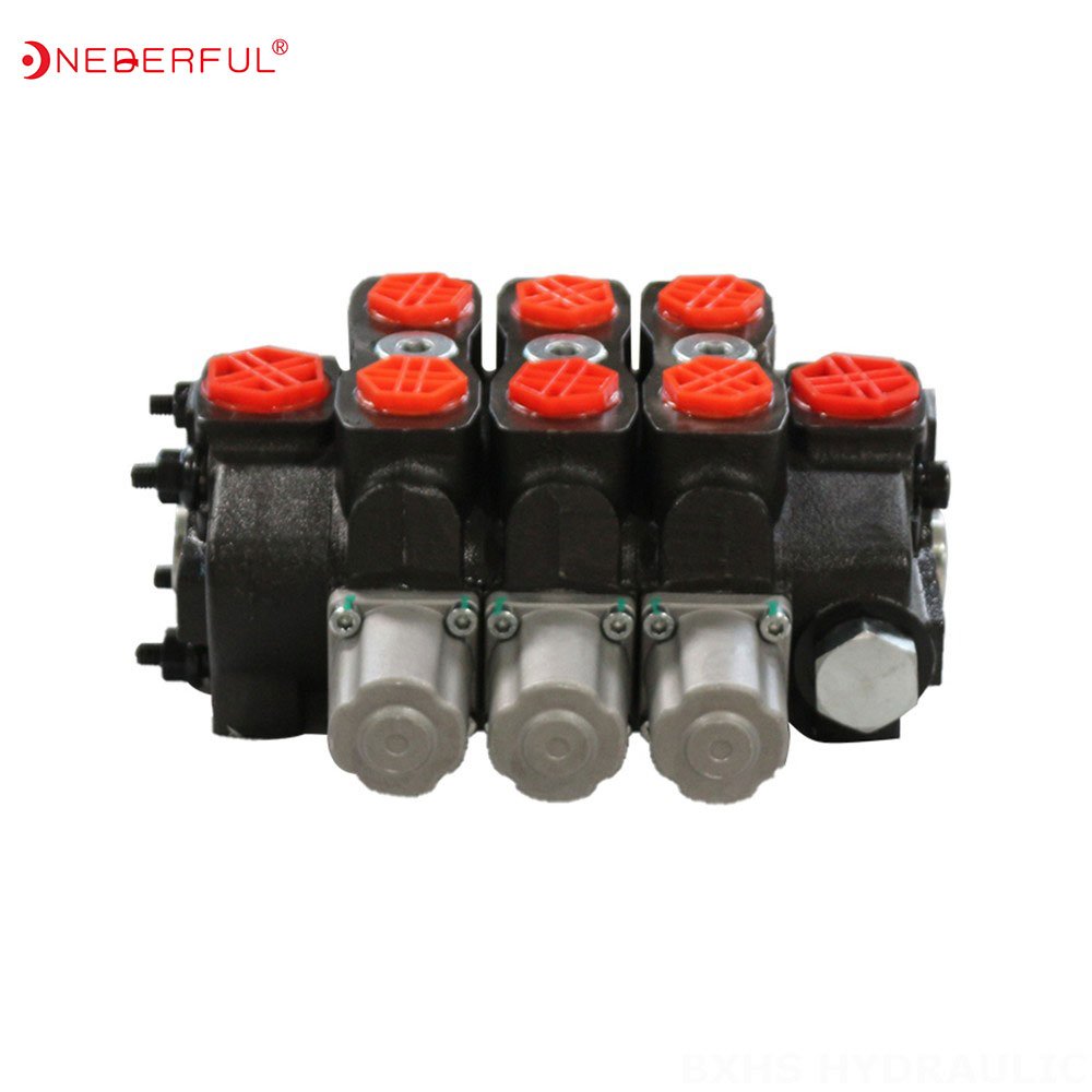 12v SD 6/2 mini excavator hydraulic control valve hydraulic directional valve 3 way hydraulic valve set tractor beyond power