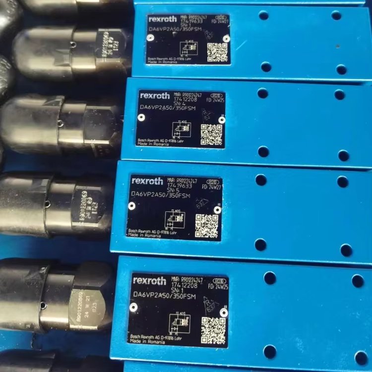 Original Rexroth Hydraulic Solenoid Valve R901224218 DA6VA2A5X/200FSM DA6V Series 100FSM 200FSM 350FSM