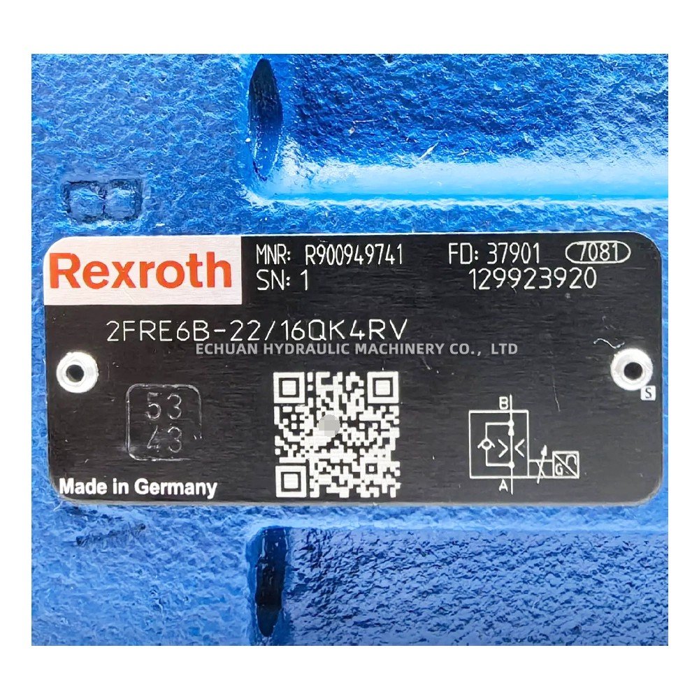 Hydraulic Directional Valve REXROTH R900949741 Control valve 2FRE6B-22/16QK4RV
