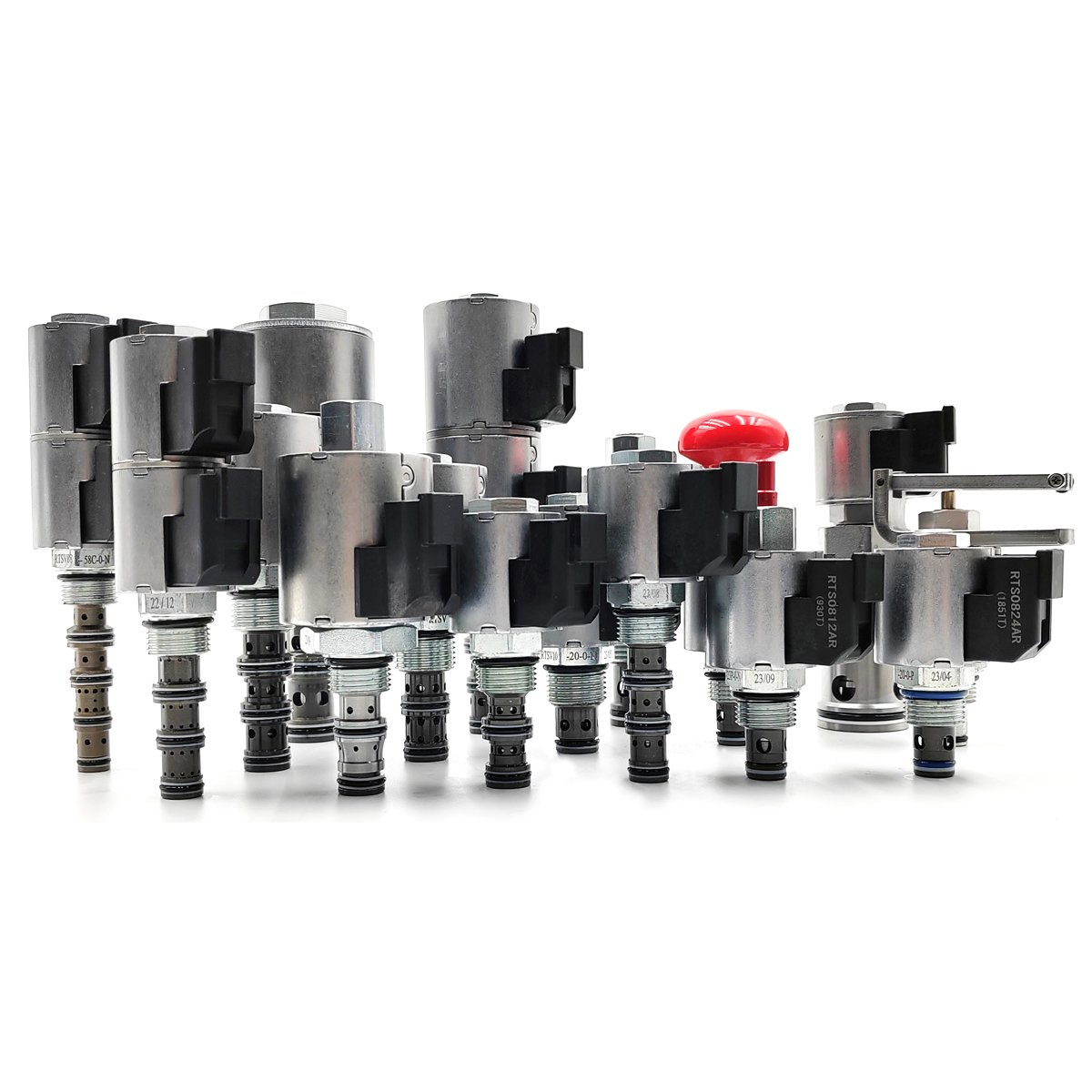 Hydraforce supplier hydraulic coil threaded cartridge solenoid electric relief flow pressure control valve manifold block 12vdc